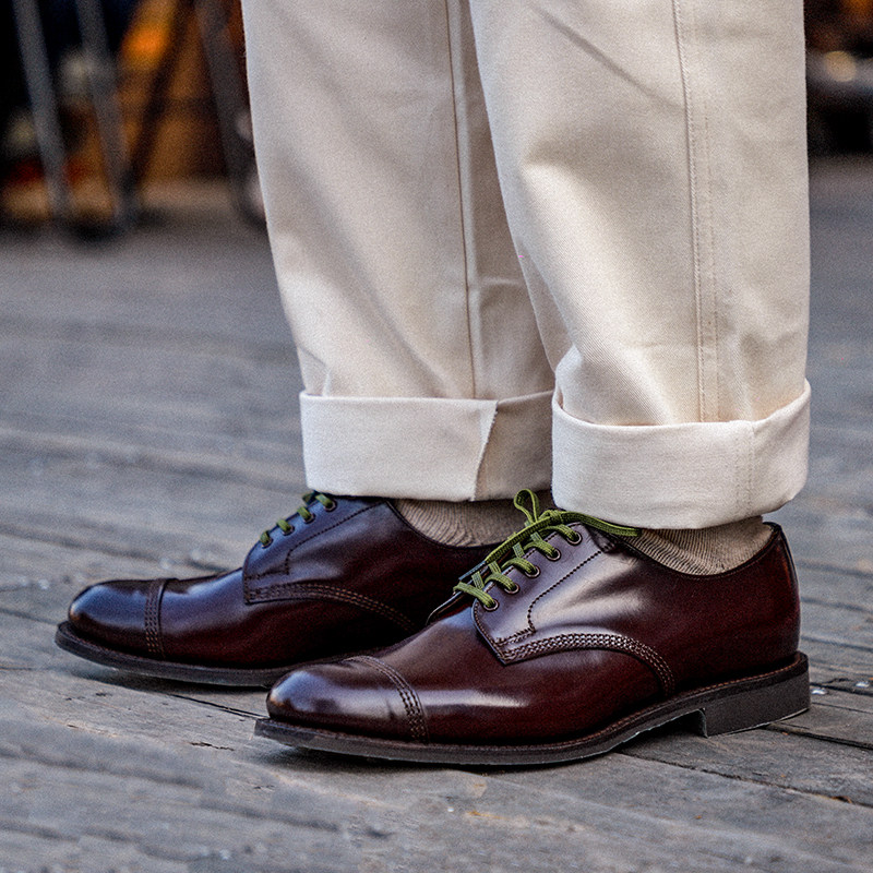 补货货到英制sanders军事牛皮德比三接头皮鞋1128b休闲皮鞋