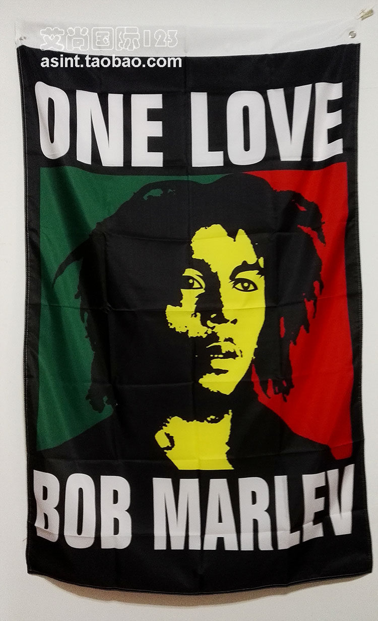 bobmarley牙买加黑非洲旗子旗帜定制144x96cm节日装扮用品