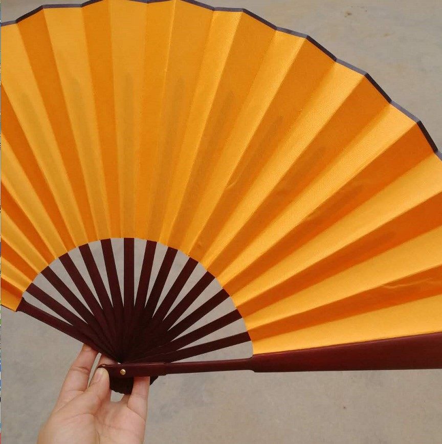 绢扇10寸中国国风题字书法白纸折扇宣纸纸扇扇子