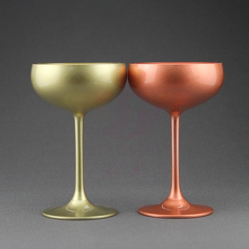 酒术德国进口stolzle碟形香槟杯酒酒吧个性彩色鸡尾酒杯