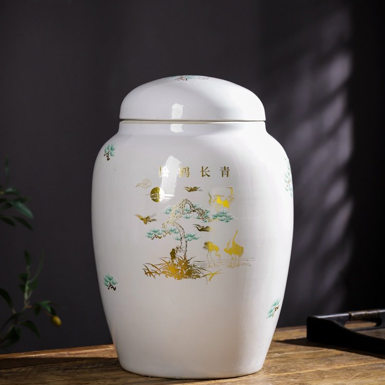 骨灰批量厂家坛罐陶瓷捡骨大号迁坟棺材骨灰盒骨灰盒