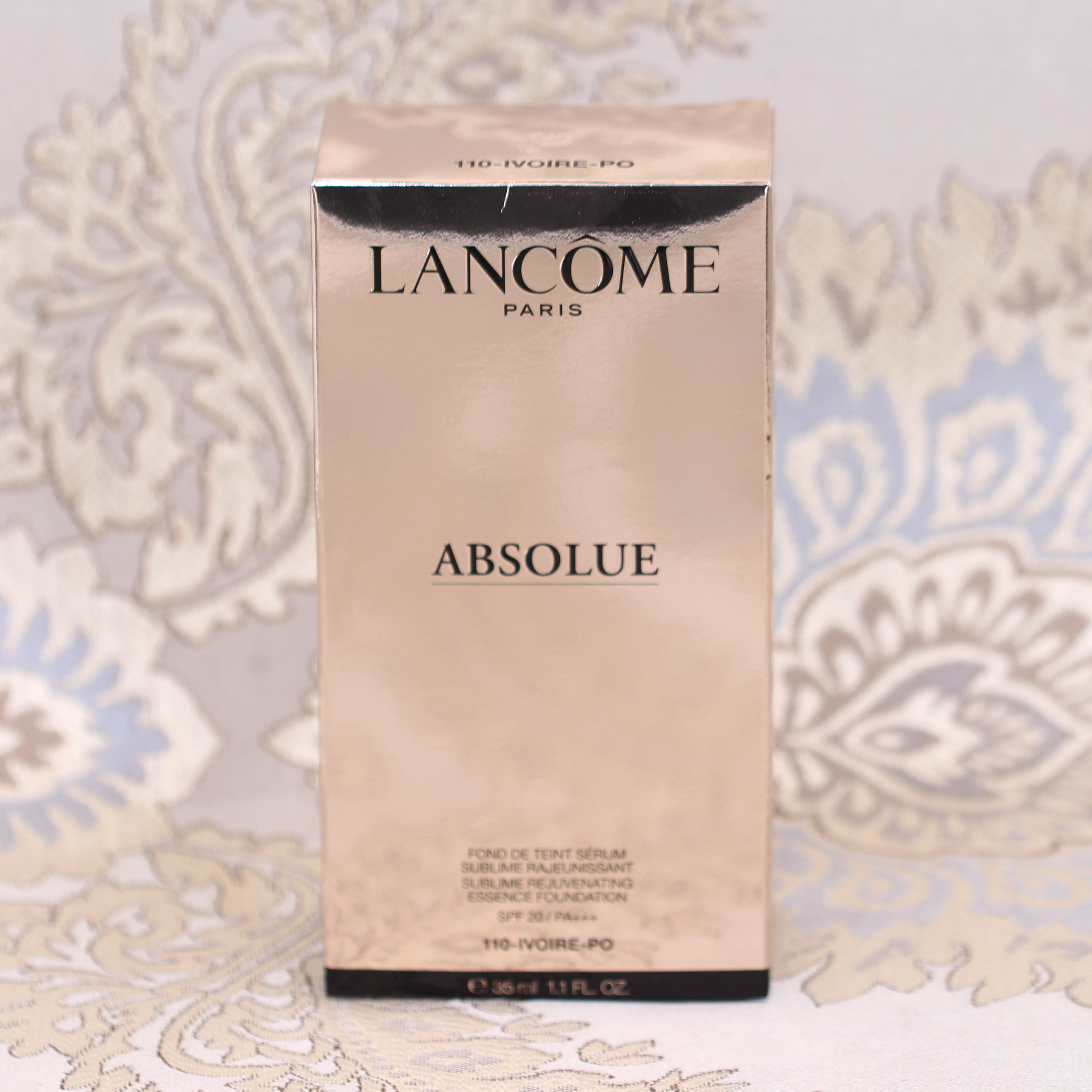 lancome兰蔻菁纯精华华臻粉底液35ml持妆持久遮瑕粉底液