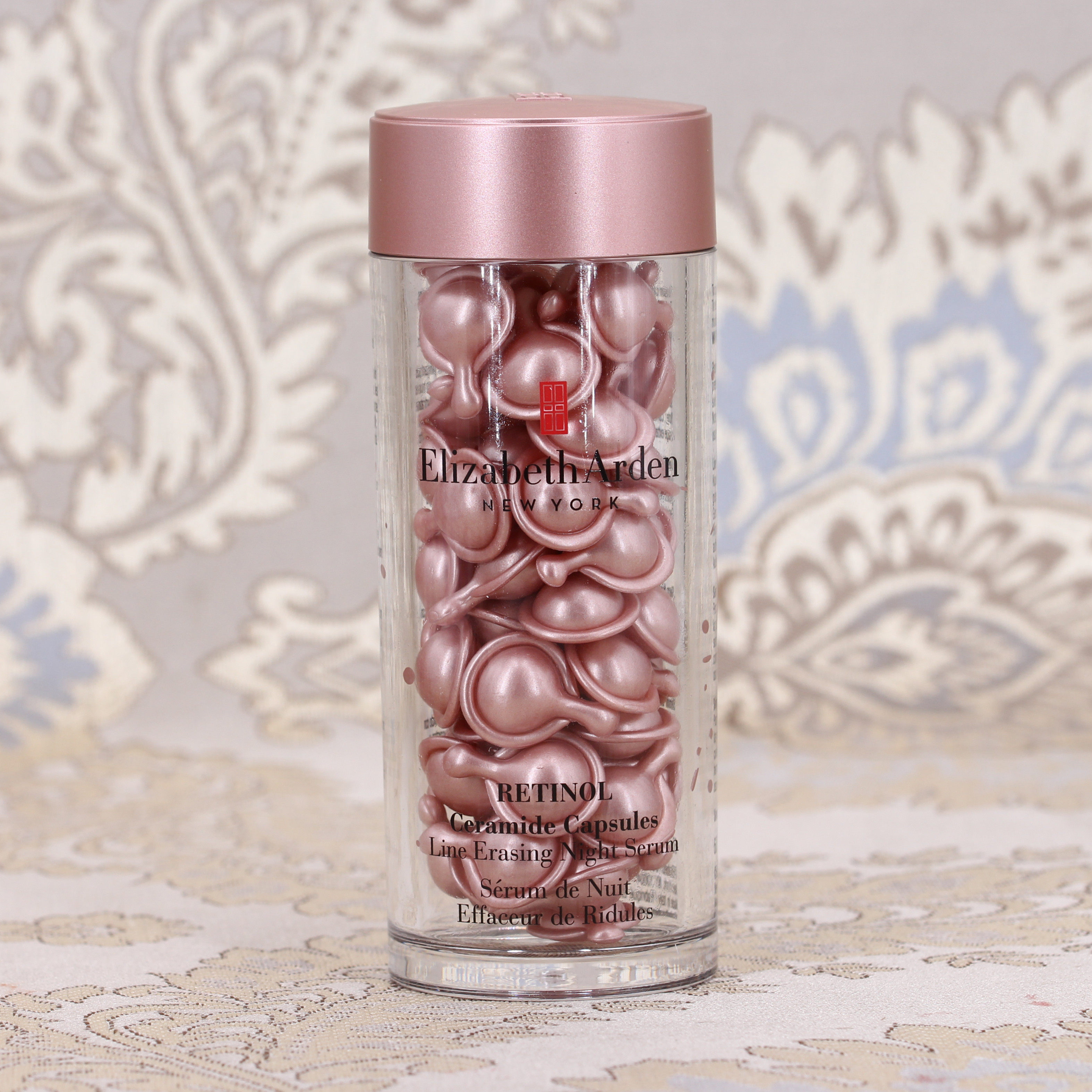 雅顿 金粉胶时空焕活夜间多效胶囊精华液60粒 面部精华小粉胶现货