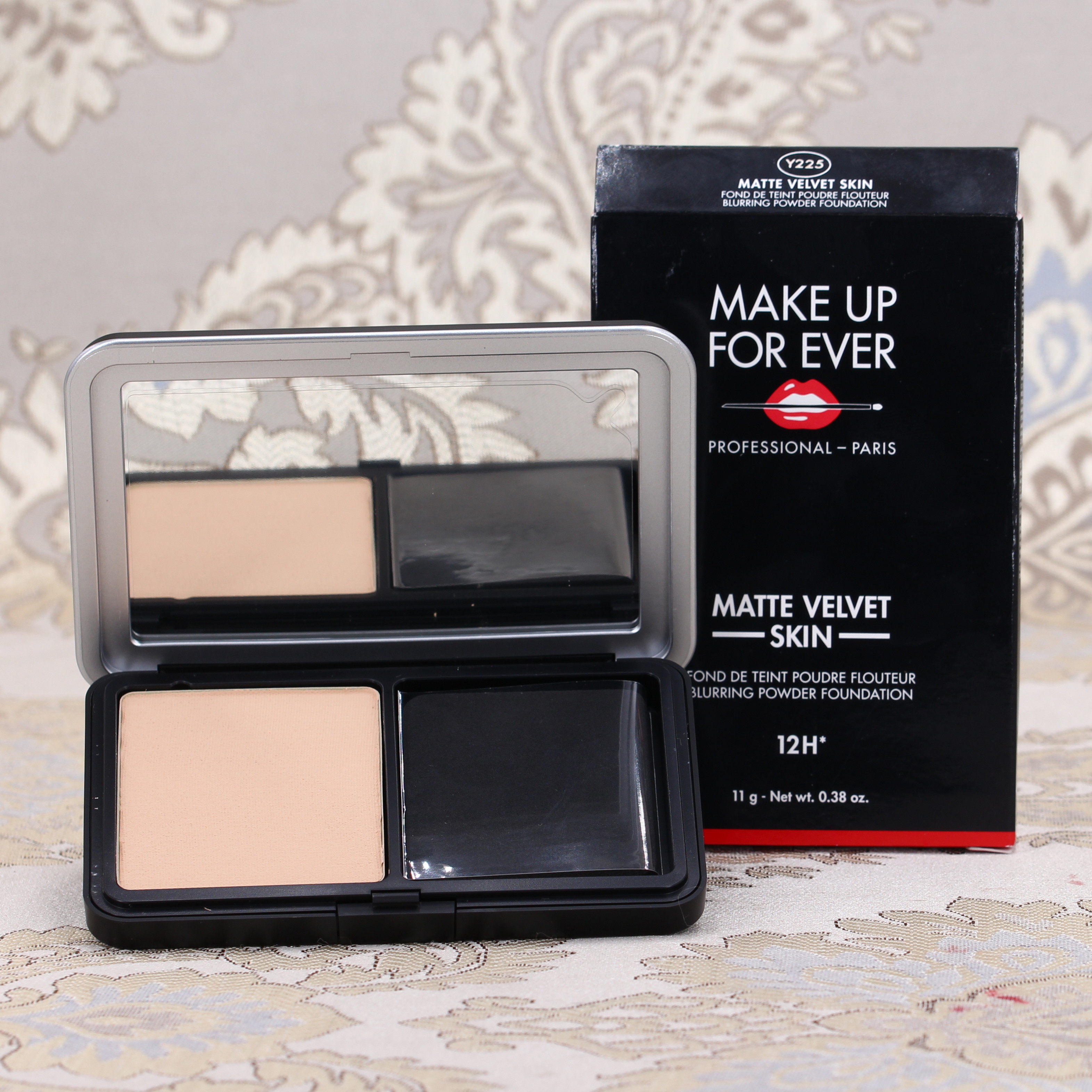 makeupforevermuf玫珂菲新版柔雾哑光粉饼遮瑕定妆y215粉饼