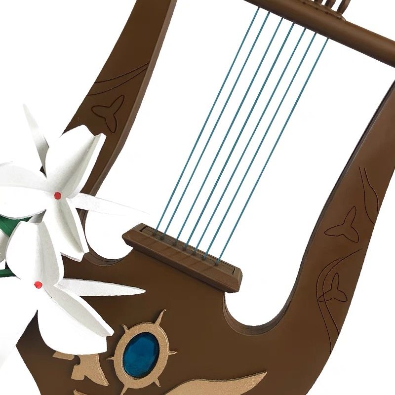 原神天空之琴木制道具武器风色诗人风神cosplaycosplay配件