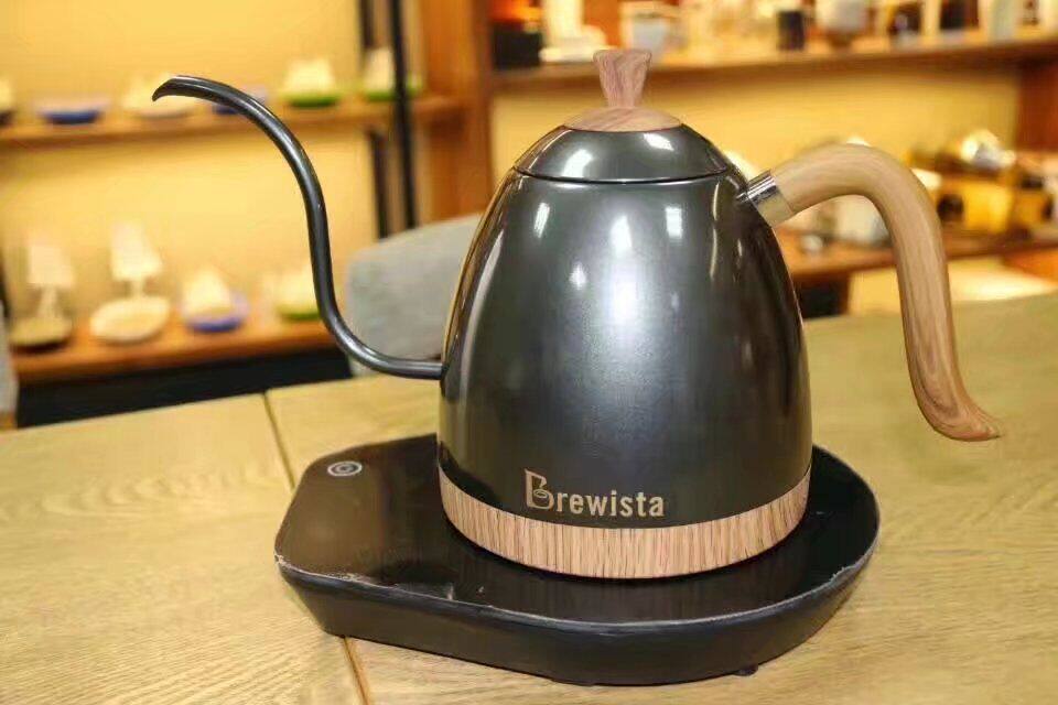 brewista温控壶咖啡手冲壶电加热细口壶智能控温咖啡壶600ml