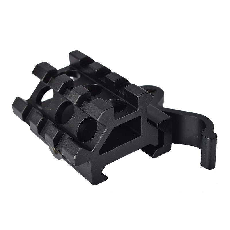 水弹玩具45度斜侧皮轨正轨两用快拆增高支架水弹玩具