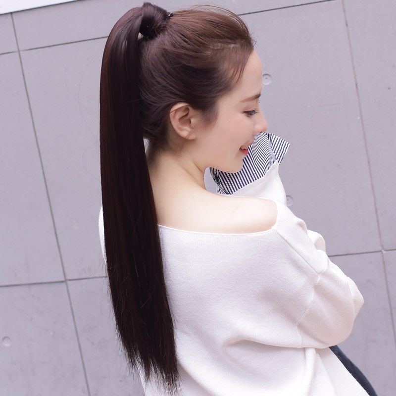 长直马尾新款魔术隐形中长自然仿真无痕假发马尾