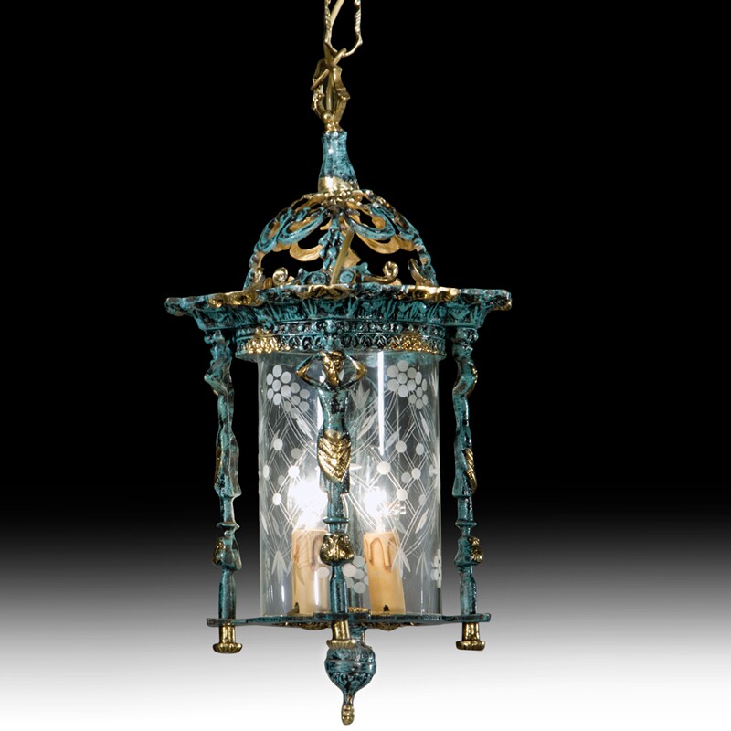 欧洲铜灯意大利巴洛克热销别墅青铜雕刻古堡金色客厅吊灯