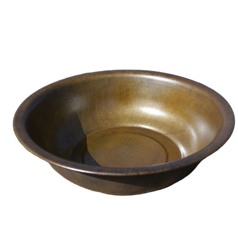 加厚手工黄铜家用结婚洗脸盆大号聚宝盆金盆洗手脸盆