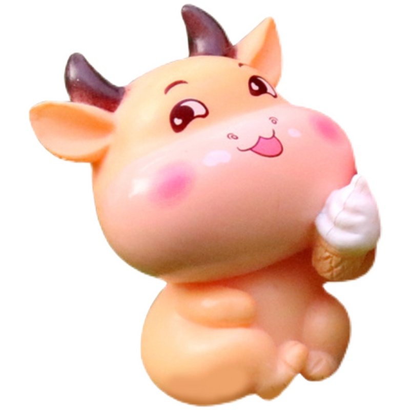 2021网红新款小牛宝宝摆件手办小学生班级奖励摆件