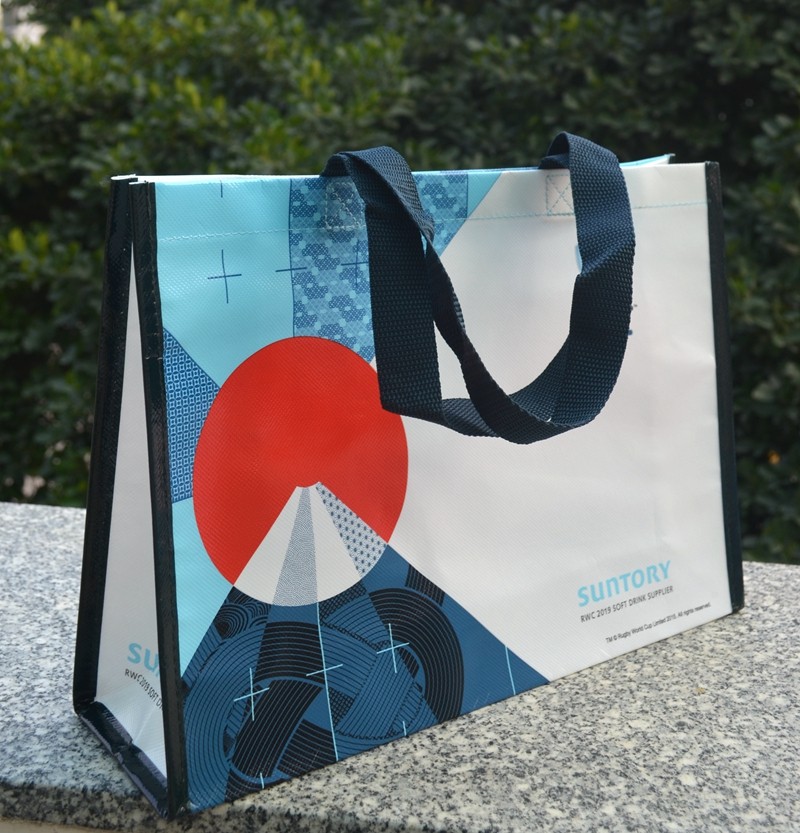 日本纪念版可爱卡通加厚无纺布手提手提袋袋子防水购物袋