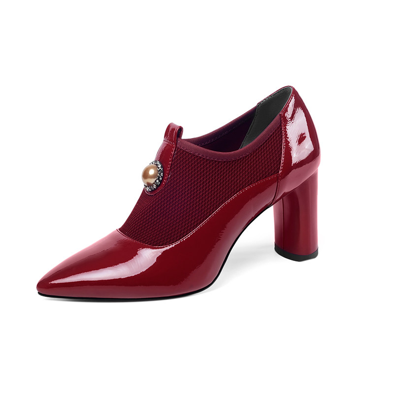 金悦佰诗奴查理真皮罗杰初见设计师女鞋2020秋季单鞋