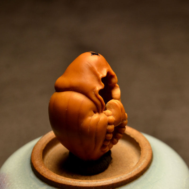 橄榄核胡悟道单籽单颗无相佛镂空手工本无相核手链