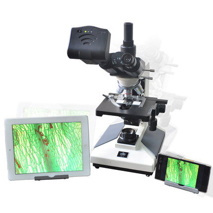 显微镜艾尼提电子目镜3r-wdkmc02500万像素生物可配wifi数码显微镜