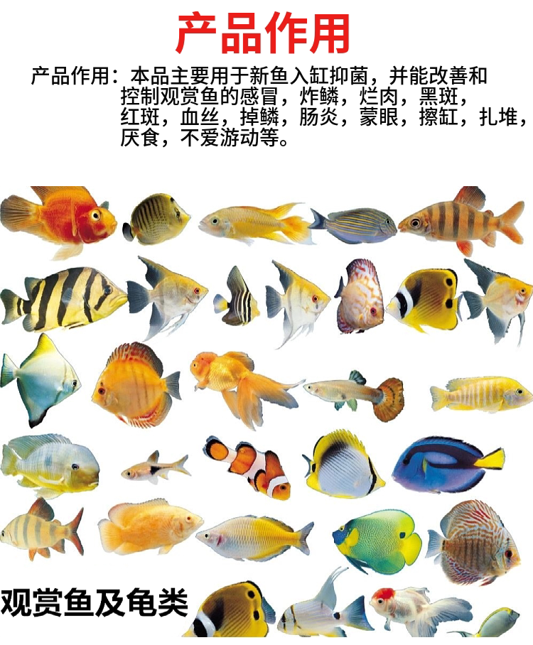 土霉素鱼用水族鱼缸杀菌锦鲤热带鱼药鱼病药观赏鱼其他益生菌