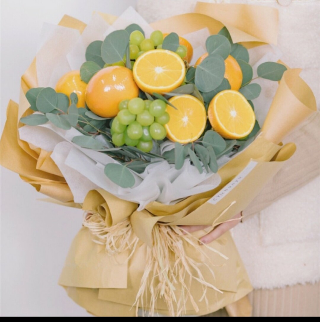 [事业有"橙" 心想事"橙"]大连橙子花束水果同城鲜花速递店