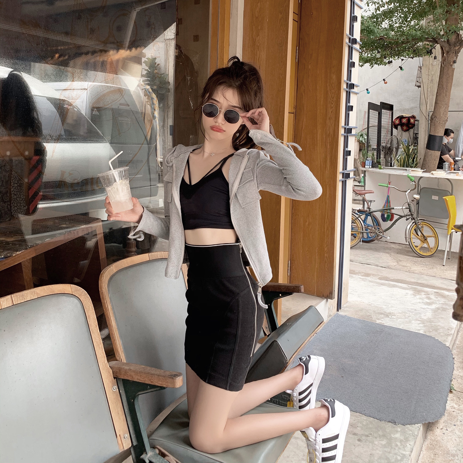 6 性感"小腰精"!弹力很大!掐出小蛮腰的针织短裙