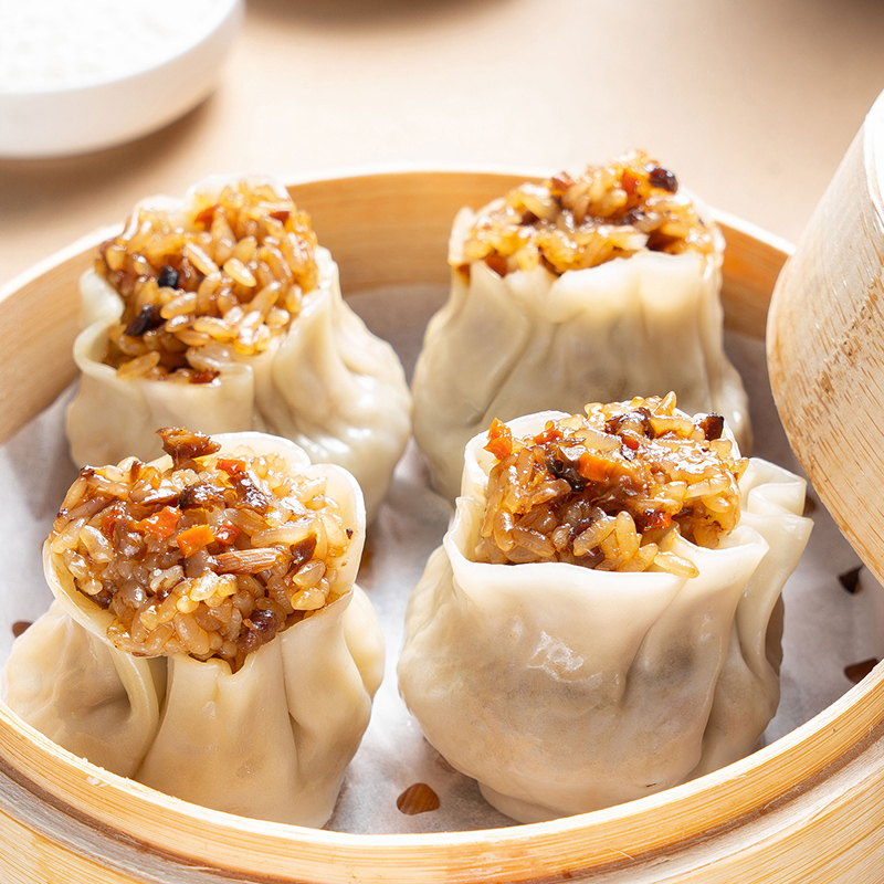 2袋融厨龙旺糯米烧麦500g营养早餐面点小吃方便食品快餐速冻半成