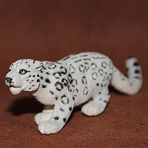 safari正品野生动物模型玩具仿真场景摆件成年雪豹仿真