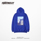 White hooded sweater men's autumn sports jacket teen loose tide card with cap leisure men's sleeve White hooded sweater men's autumn sports jacket teen loose tide card with cap leisure men's sleeve