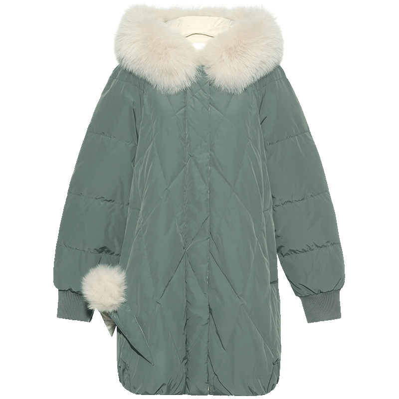 穿dress 女士服饰 4件5折|gloria/歌莉娅2019年冬季新品连帽型羽绒19
