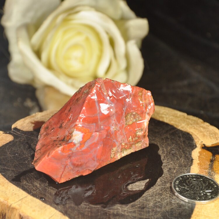 辽宁朝阳天然北票战国红缟玛瑙原石肉料矿标小摆件手把件2 56号 - 爱