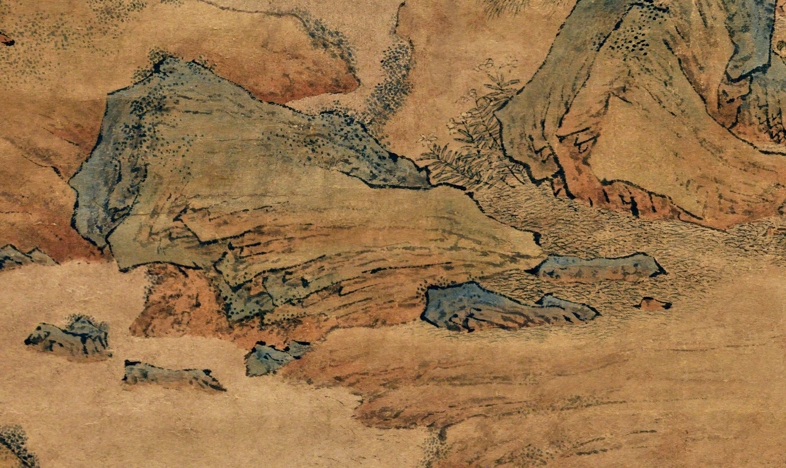 古代清微高清微山水画名家中国国画书堂梧竹梧竹书堂图国画