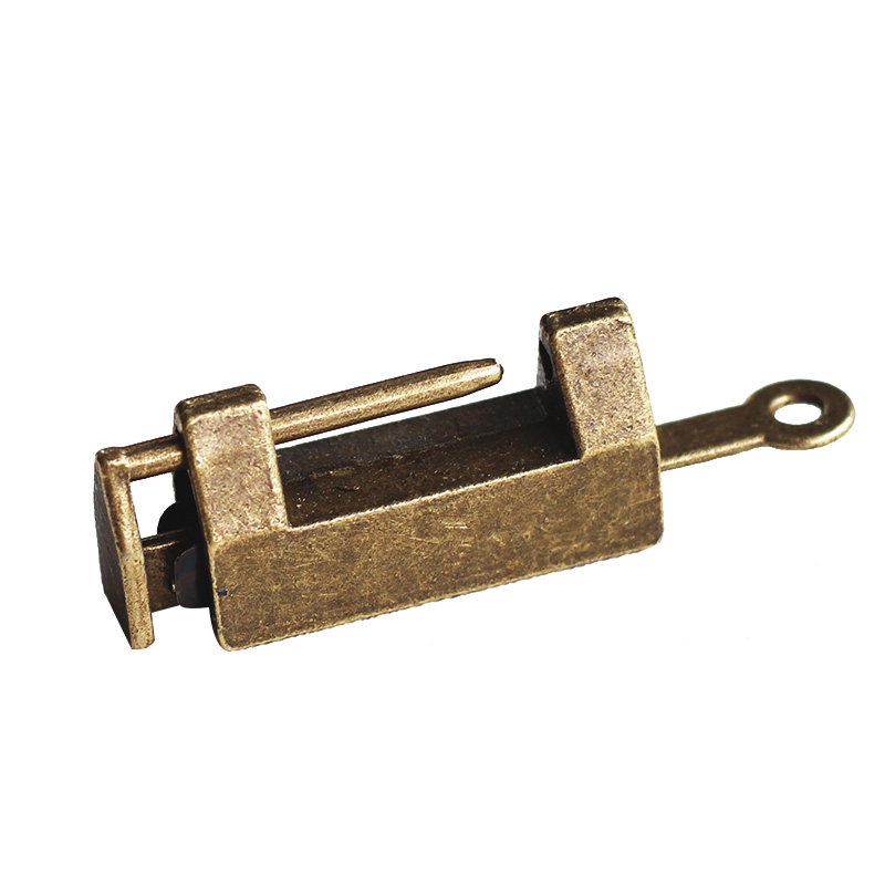 中式仿古钥匙打开古铜色可爱日记本相册盒子挂锁笔记本