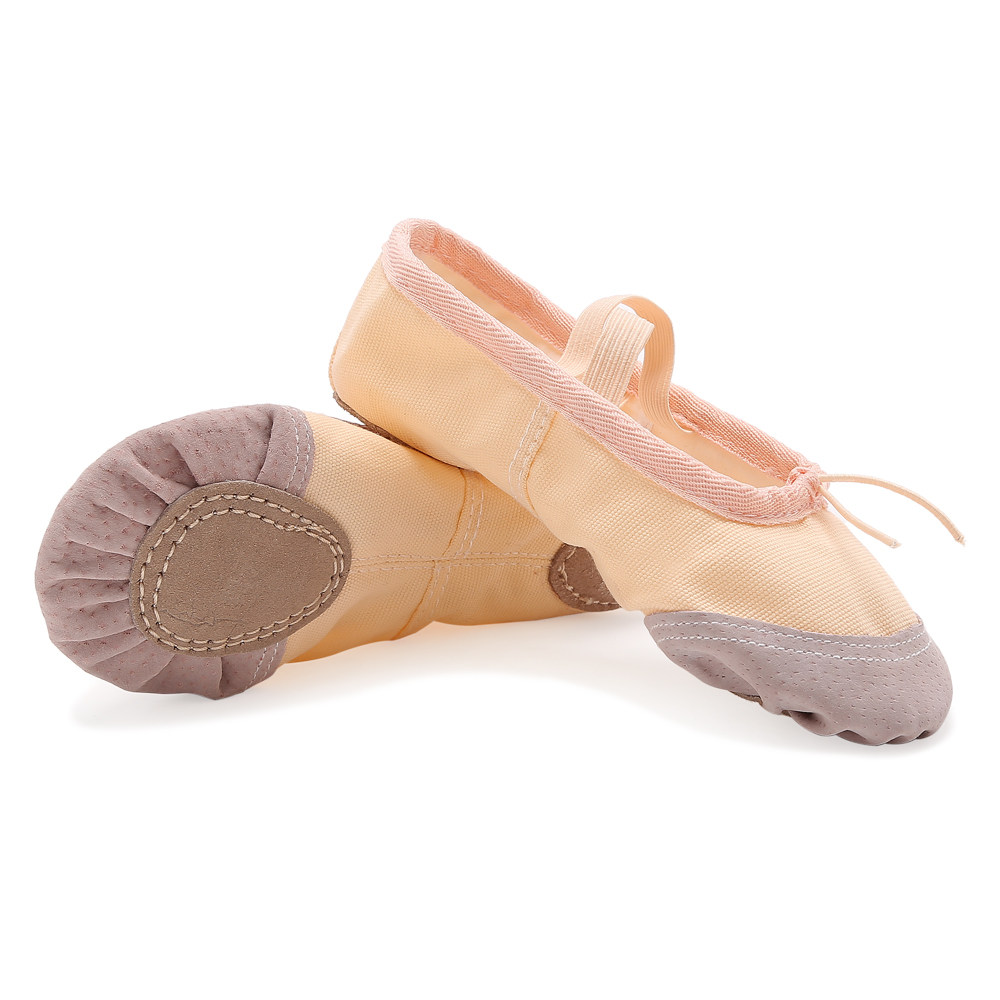 舞鞋儿童舞蹈鞋女软练功成人幼儿女童猫爪鞋跳芭蕾舞鞋