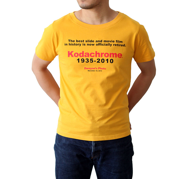 菲林系列柯达克罗罗姆kodachrome胶卷黄色印花摄影t恤