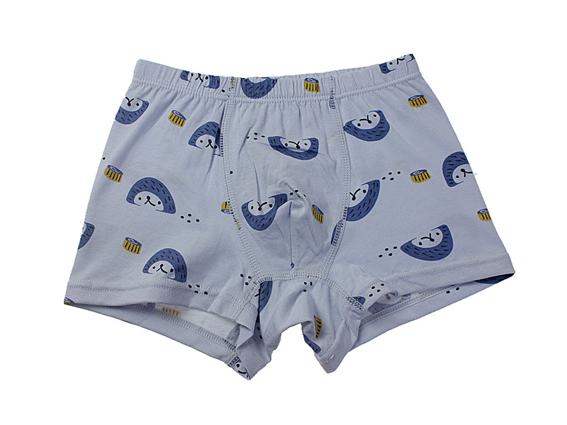 小黑托昵儿童内裤男童平角裤棉不夹pp中童学生内裤