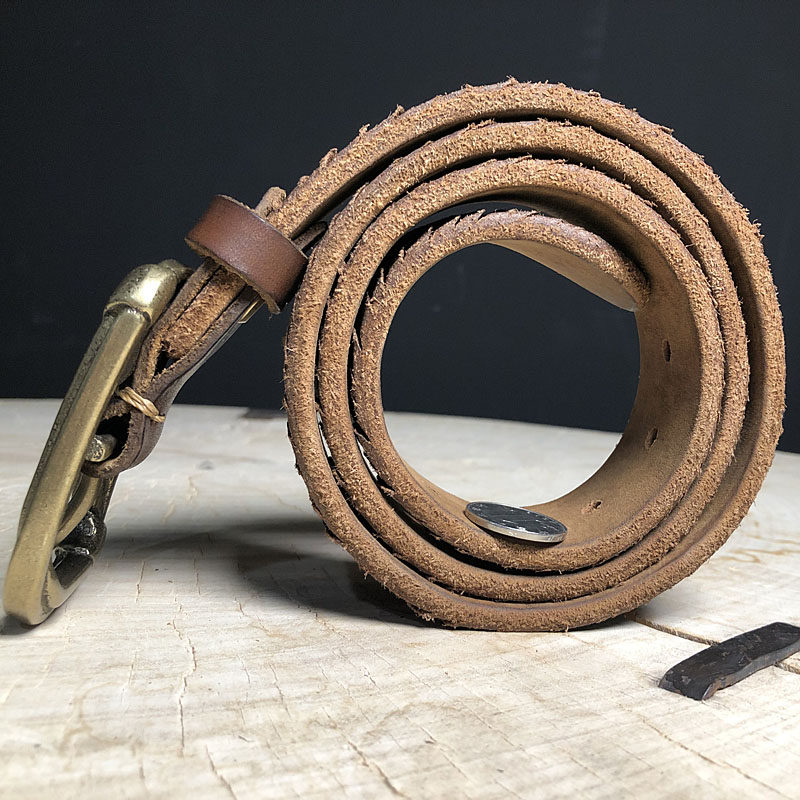 原创手工刀割工艺腰带男款头层加厚6mm牛皮牛仔皮带男士真皮裤带