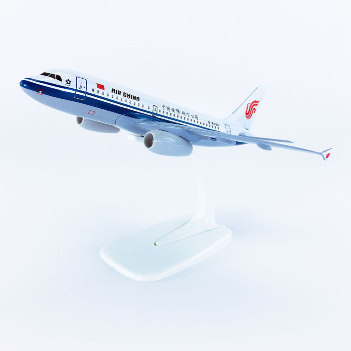 包邮17cm合金实心a319飞机模型中国国际航空仿真飞机模型