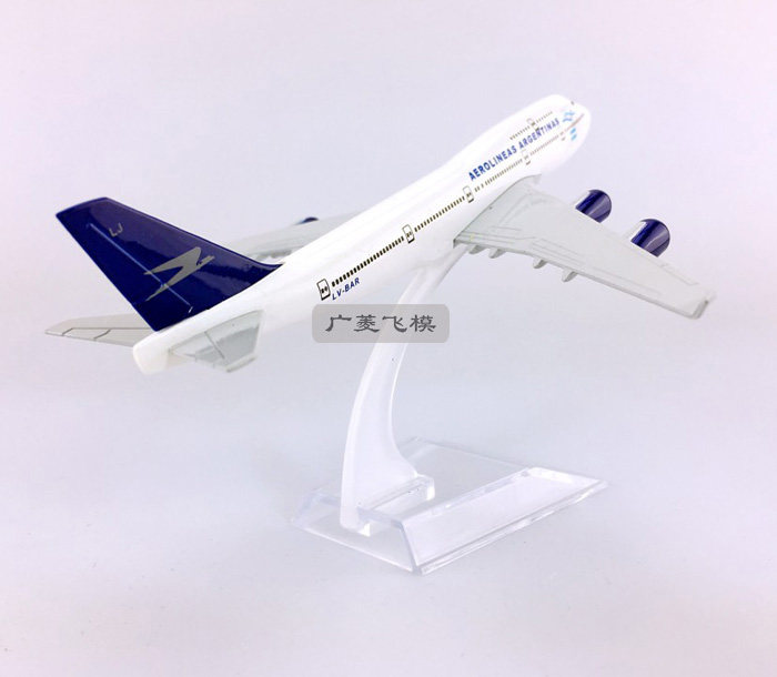 阿根廷航空包邮16cm合金b747飞机模型b747400仿真飞机模型
