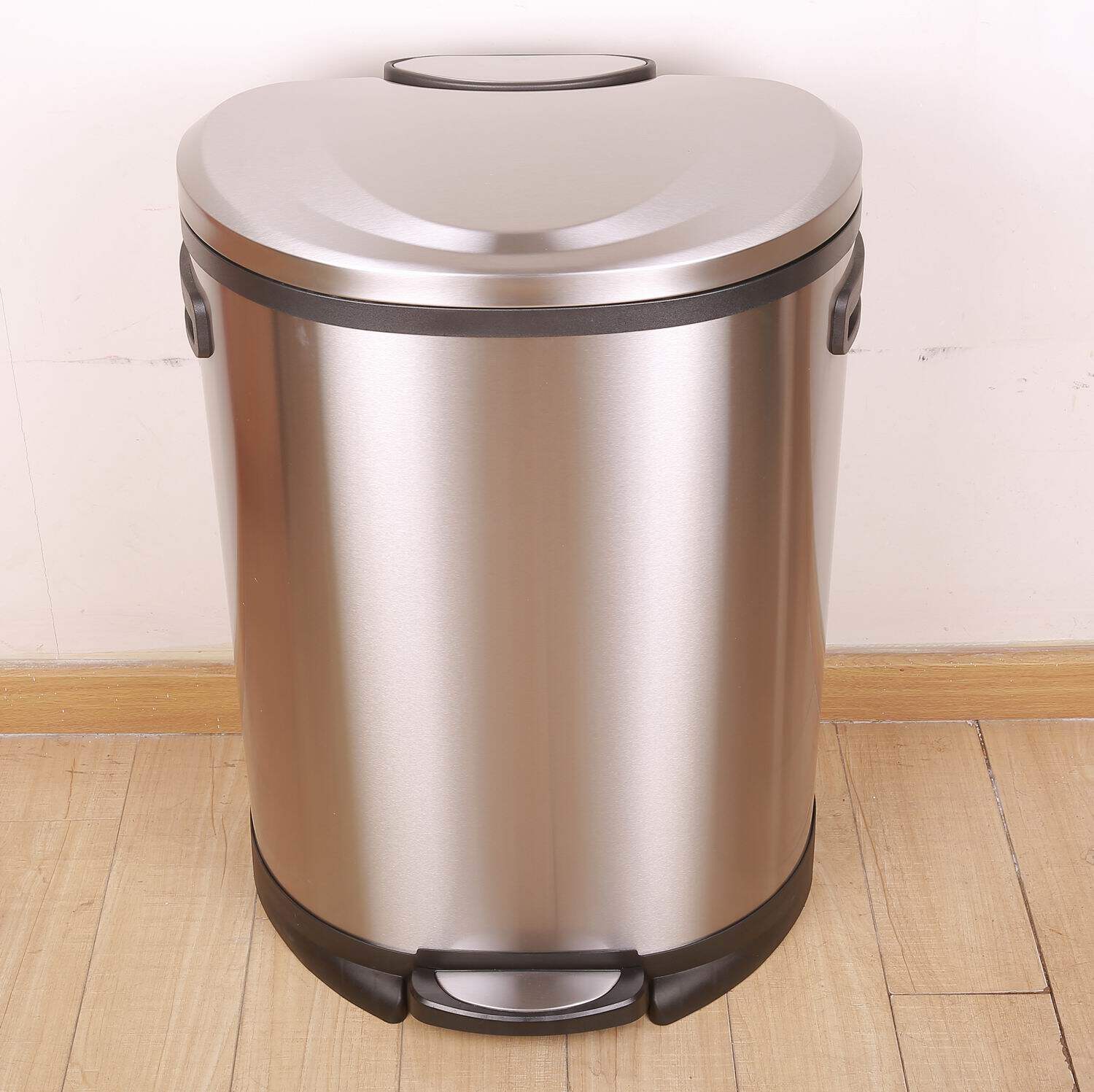 环保家用双桶酒店分类干湿小区上海垃圾桶不锈钢垃圾桶