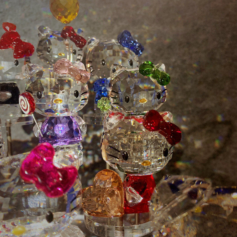 生日礼物水晶摆件hellokitty公仔凯蒂猫汽车车内摆件