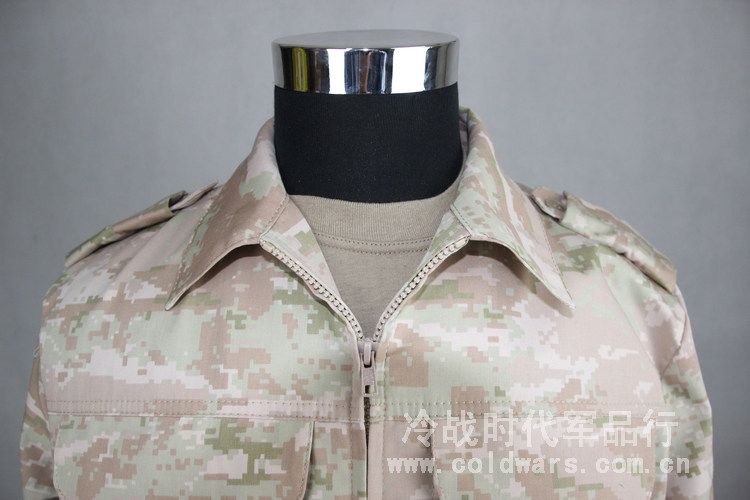 俄罗斯 俄军迷新型ksor-ii沙漠数码迷彩热带作战服套装 米色emr
