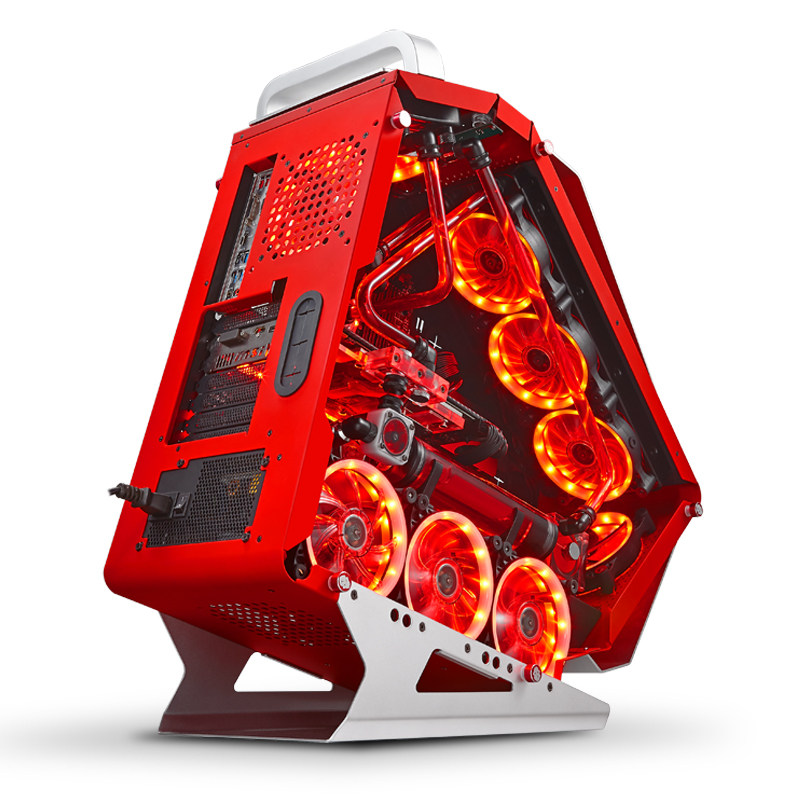 机箱玩嘉coolman独角兽酷迈水冷网咖网吧电竞游戏机箱