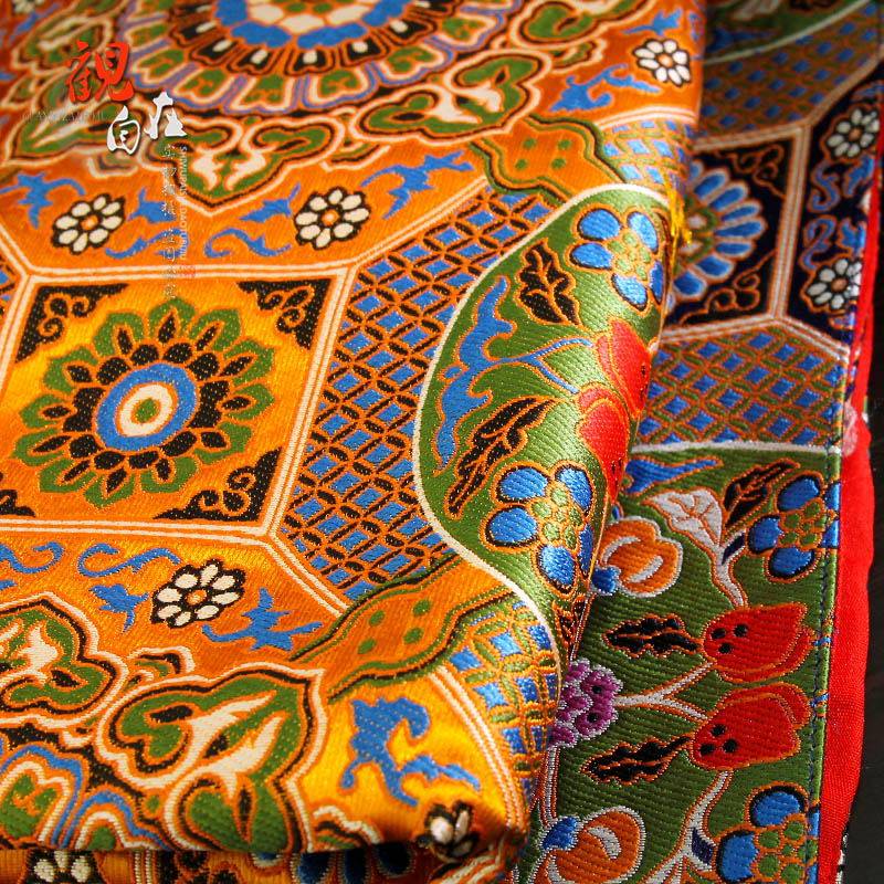 民族风刺绣桌布佛堂装饰品藏式莲花小方方形台布桌布