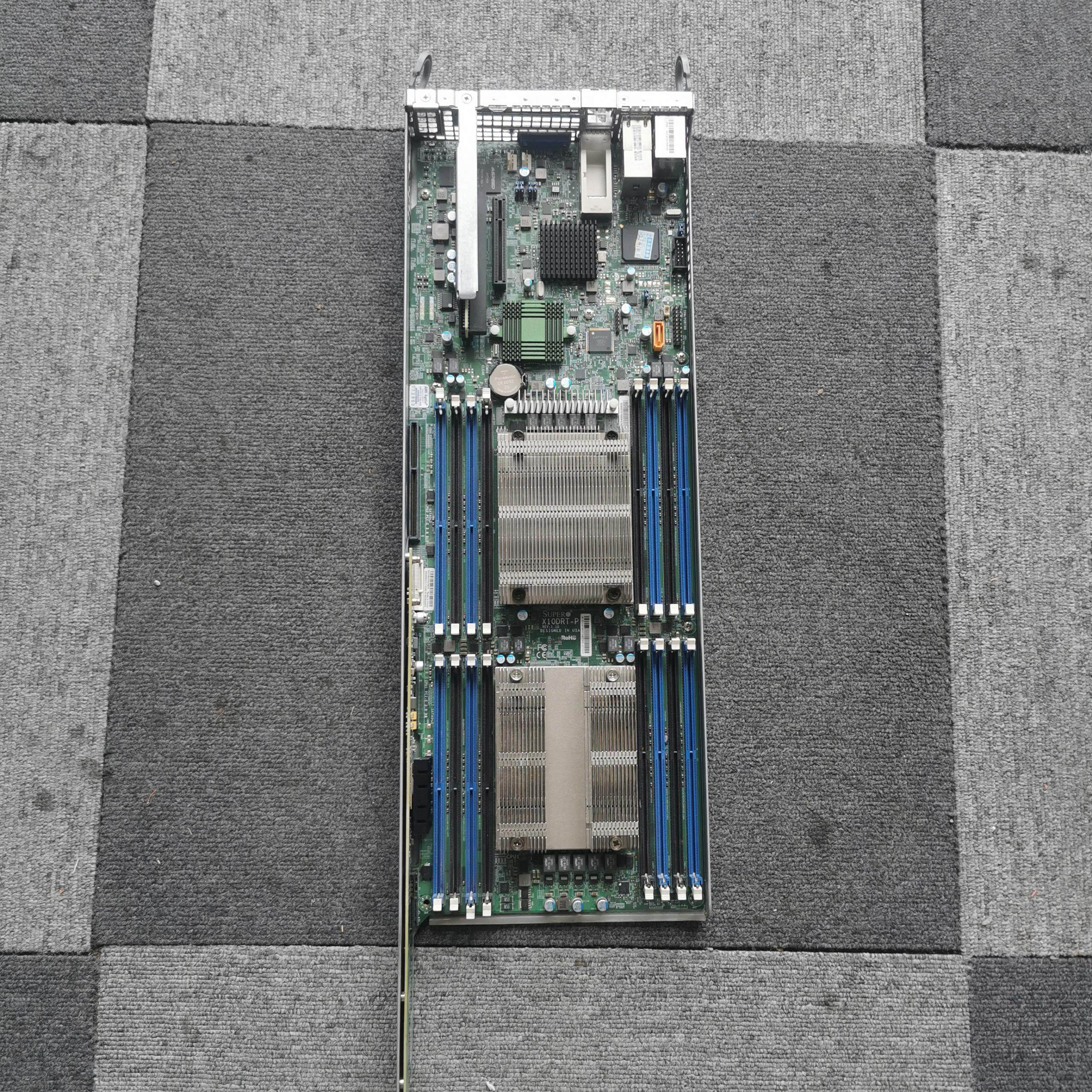 超微系统x99x10drt-pc612芯片lga2011双路服务器主板