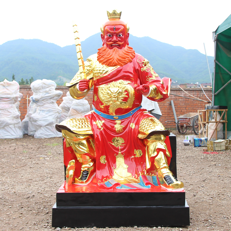 王灵官天君王天君火神显灵摆件神像护法道教灵光摆件