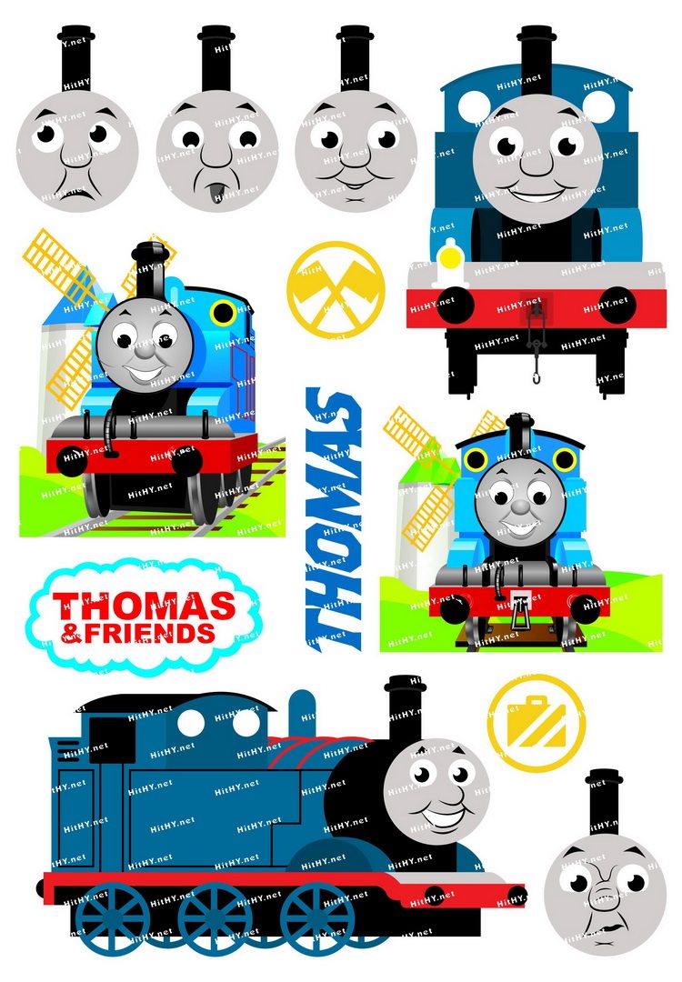 中号f026701thomas托马斯卡通动漫电脑手机旅行拉杆箱贴纸笔记本个性