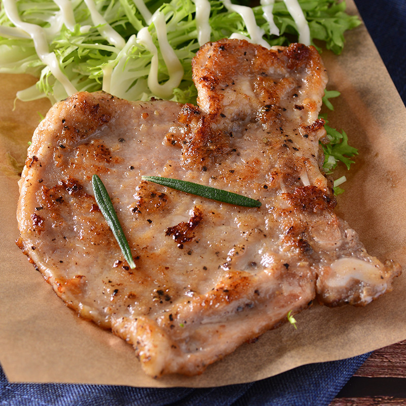 猪扒圳祺隆黑带骨冷冻半成品中西餐猪排猪排