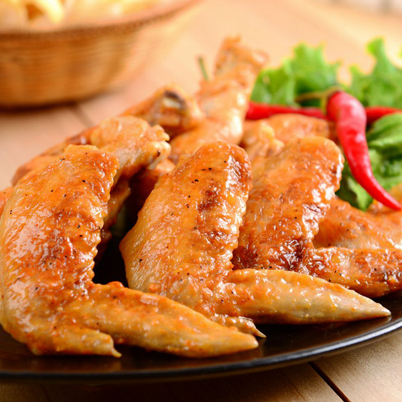 圣农奥尔良烤鸡翅12对新鲜冷冻半成品油炸kfc香辣翅小吃腌制商用