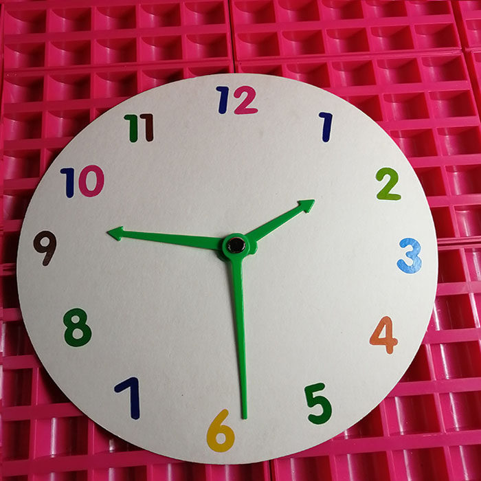 钟表模型小学教具diy儿童钟点学习认识时间数学学习板