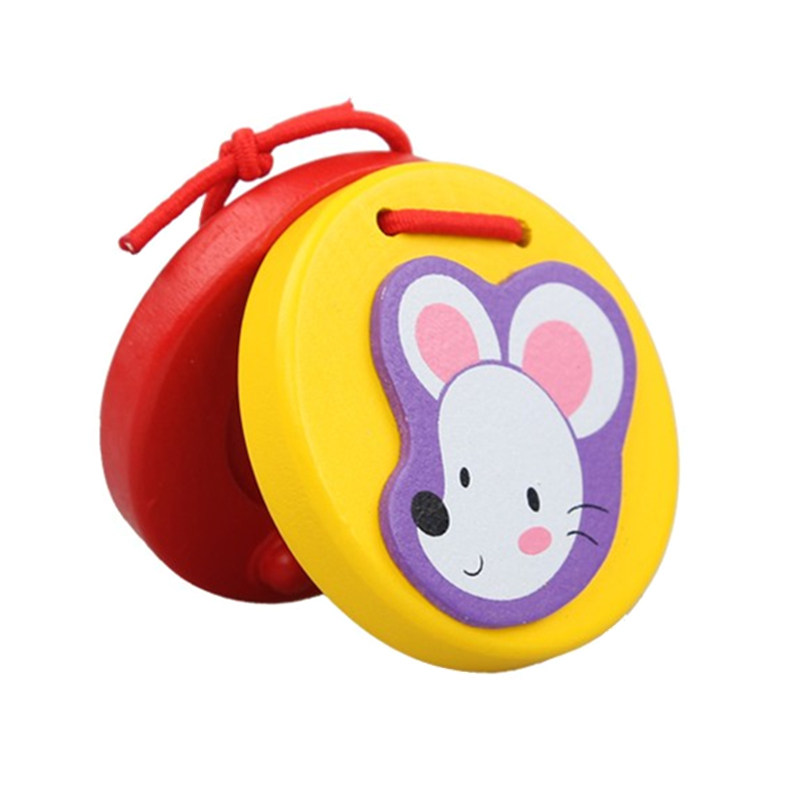 响板玩具儿童木质奥尔夫打击乐器教材婴幼儿手鼓宝宝打击乐器