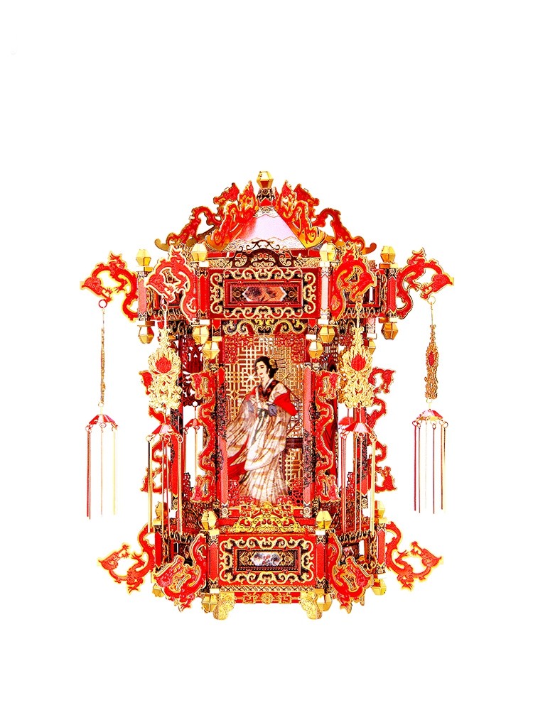 凤冠花轿金属拼图立体3d模型成年diy手工拼装礼品拼酷嫁衣婚床女