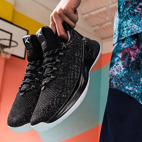 安踏篮球鞋男鞋汤普森kt4 2019夏款低帮轻骑兵篮球鞋11921668-2-3