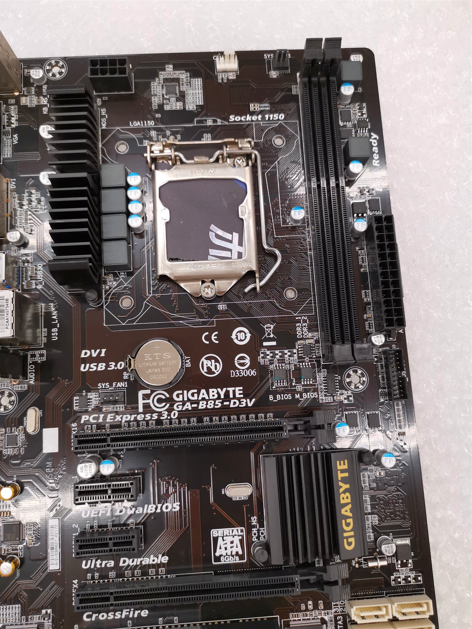 技嘉库存新技嘉b85大板gigabyteb85d3v主板1150针包邮主板